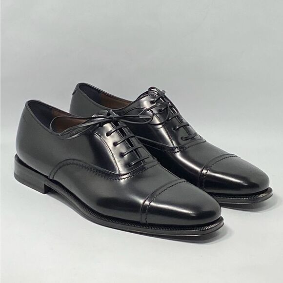 Salvatore Ferragamo Men's Seul Leather Oxford Shoes size 7.5E - Picture 4 of 12